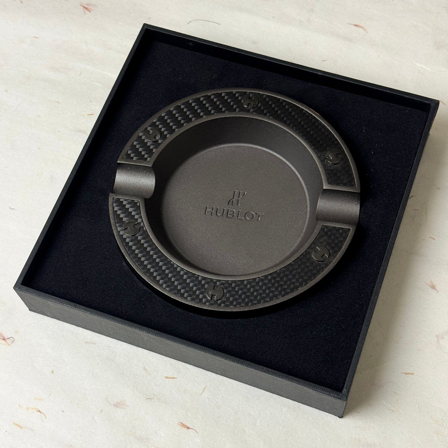 Hublot King Power Arturo Fuente Ashtray - Carbon Accents For Cigar Enthusiasts | Vip Design