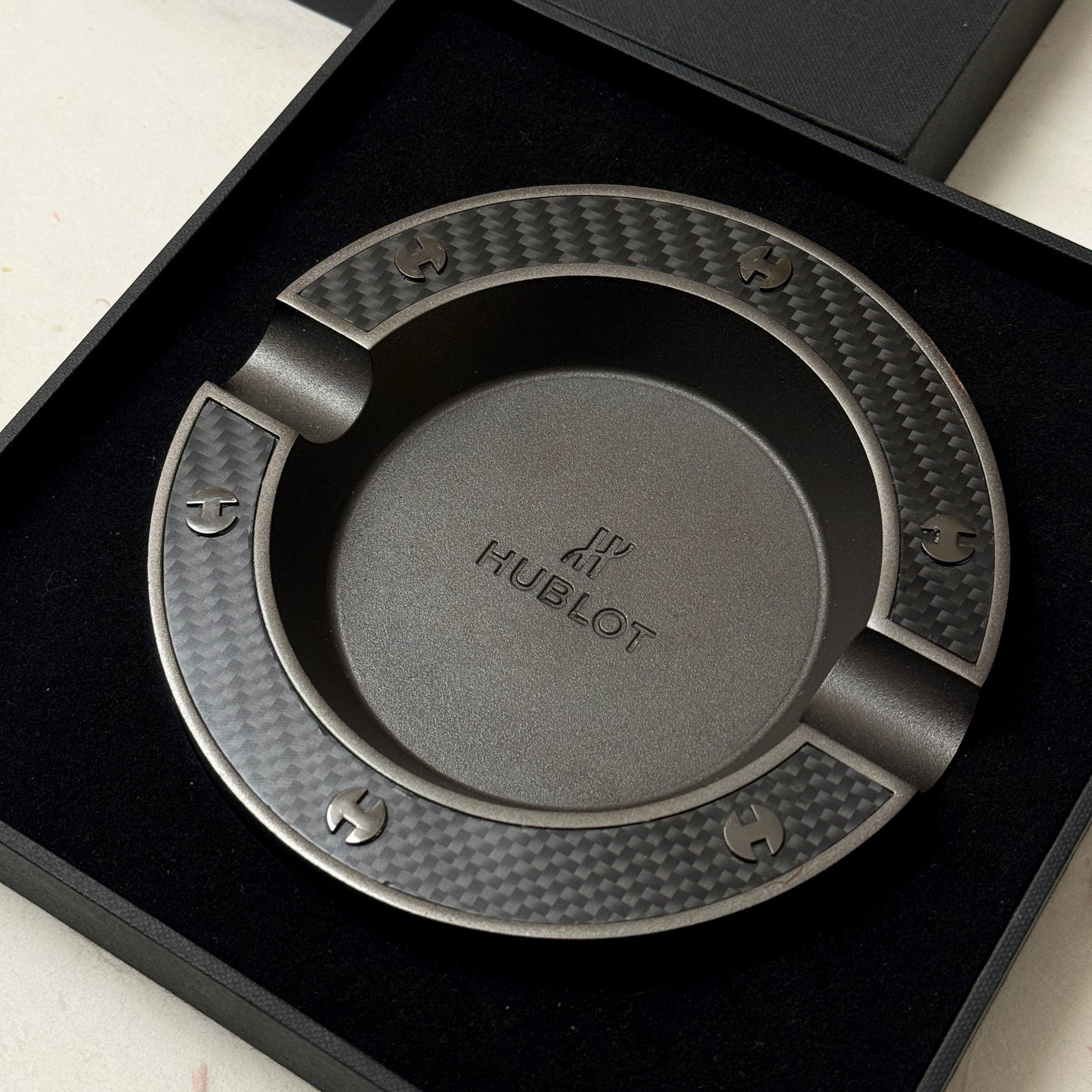 Hublot King Power Arturo Fuente Ashtray - Carbon Accents For Cigar Enthusiasts | Vip Design