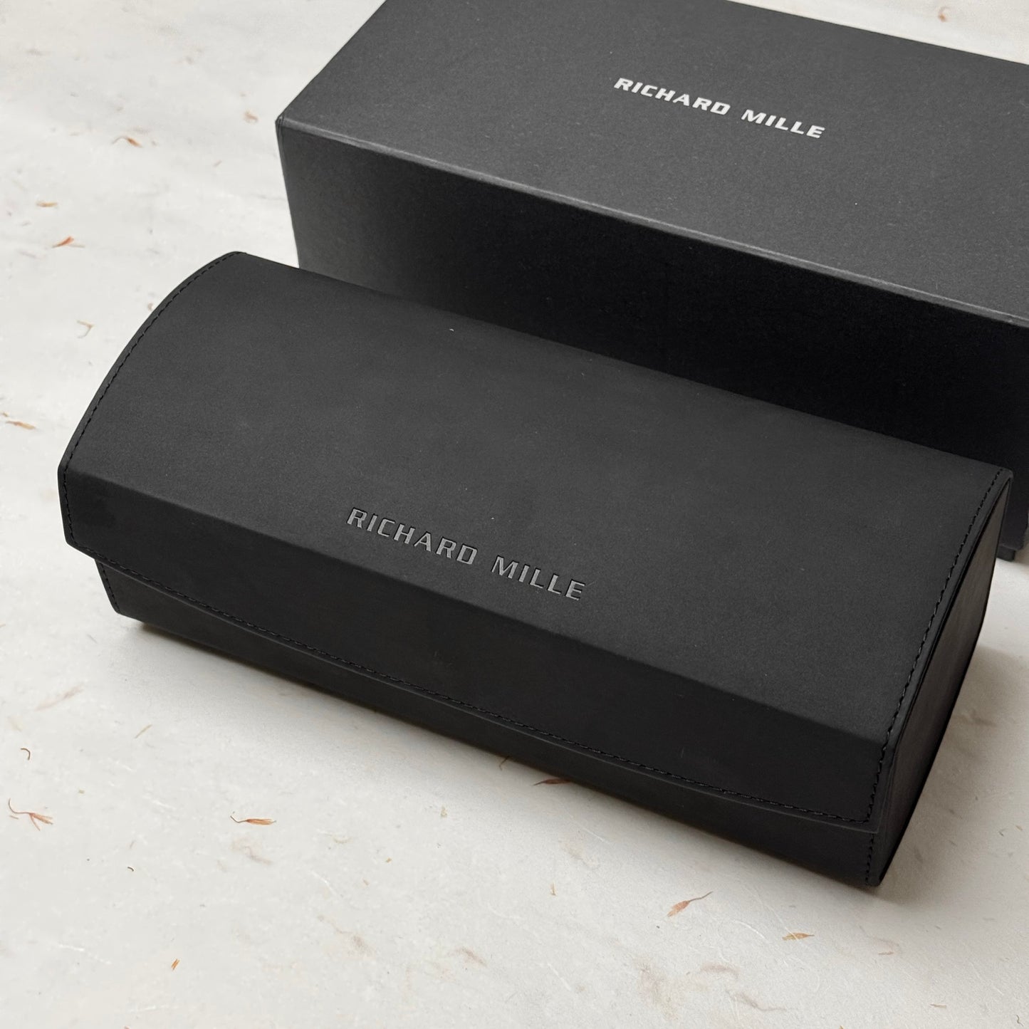 Richard Mille Matte Black Watch Box For Three Watches | Elegant Storage Solution