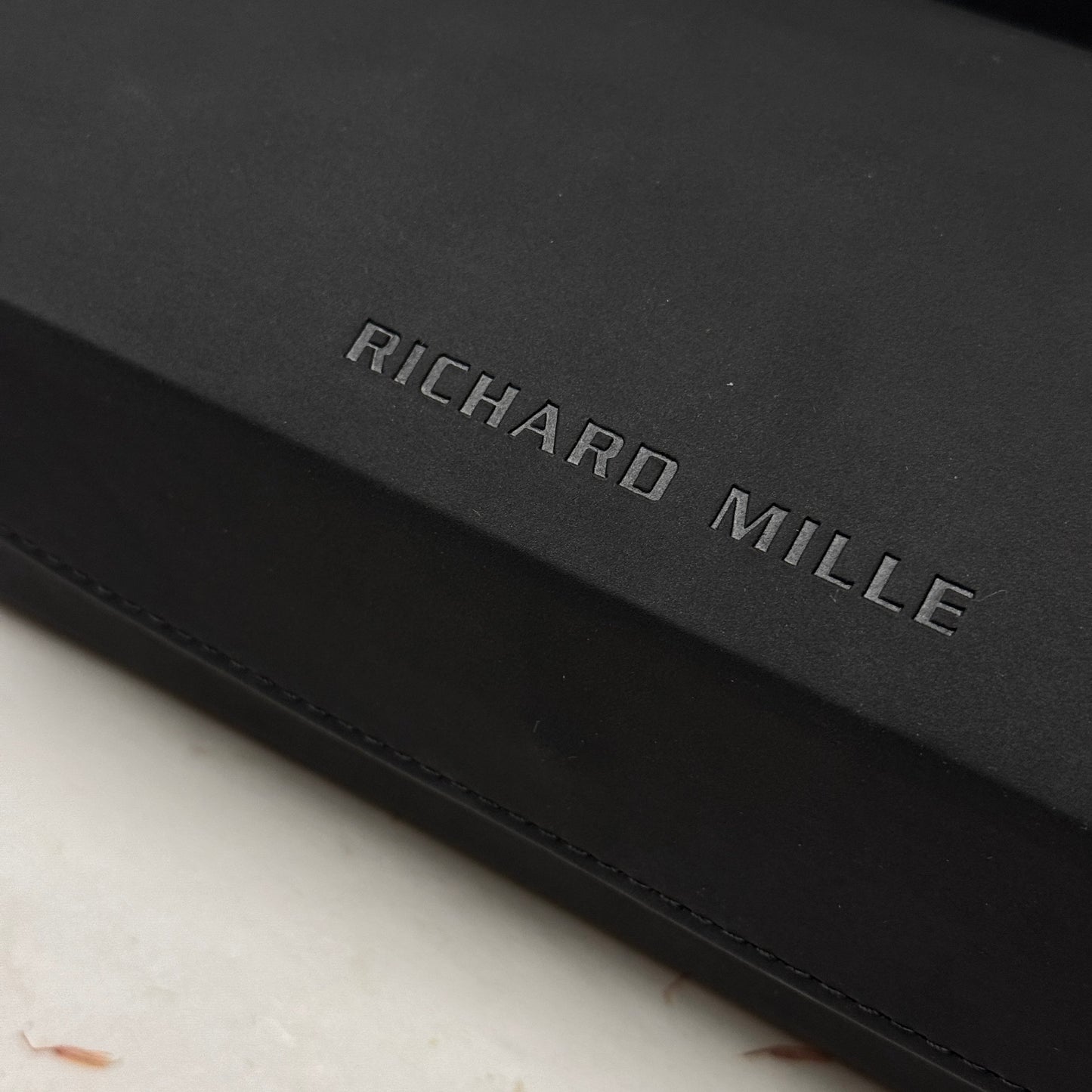 Richard Mille Matte Black Watch Box For Three Watches | Elegant Storage Solution