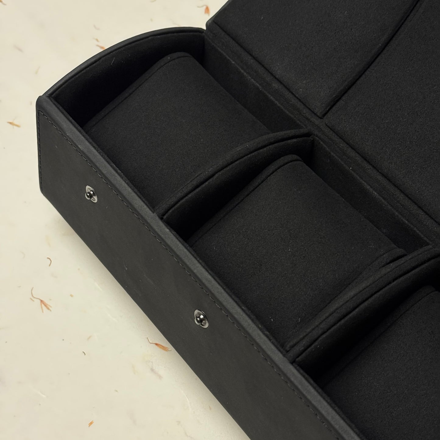 Richard Mille Matte Black Watch Box For Three Watches | Elegant Storage Solution