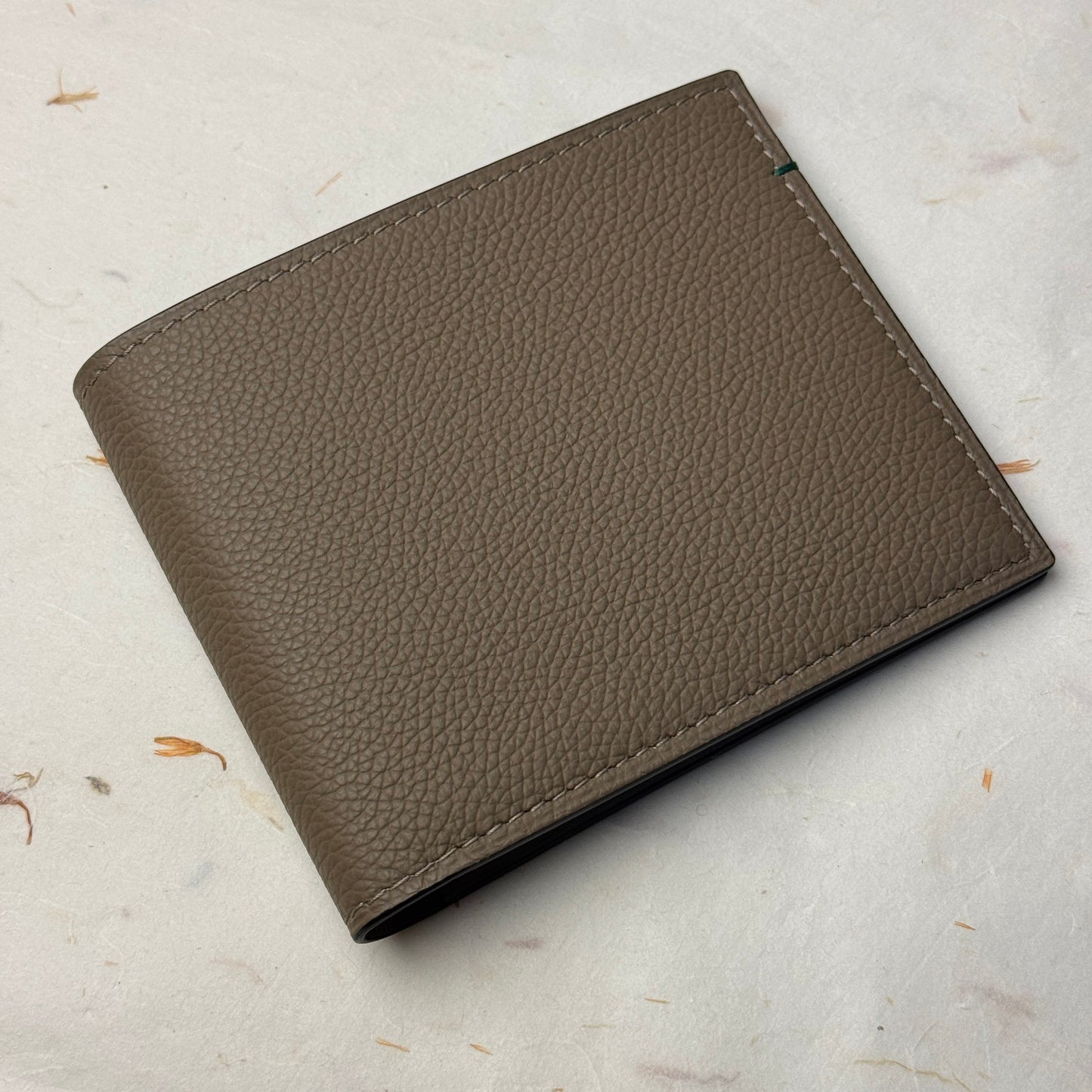 Rolex Pebble Grey Leather Bi-Fold Wallet | Genuine Leather Vip Gift