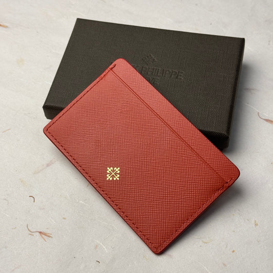 Patek Philippe Saffiano Leather Orange Cardholder For Vips | 2010 Edition