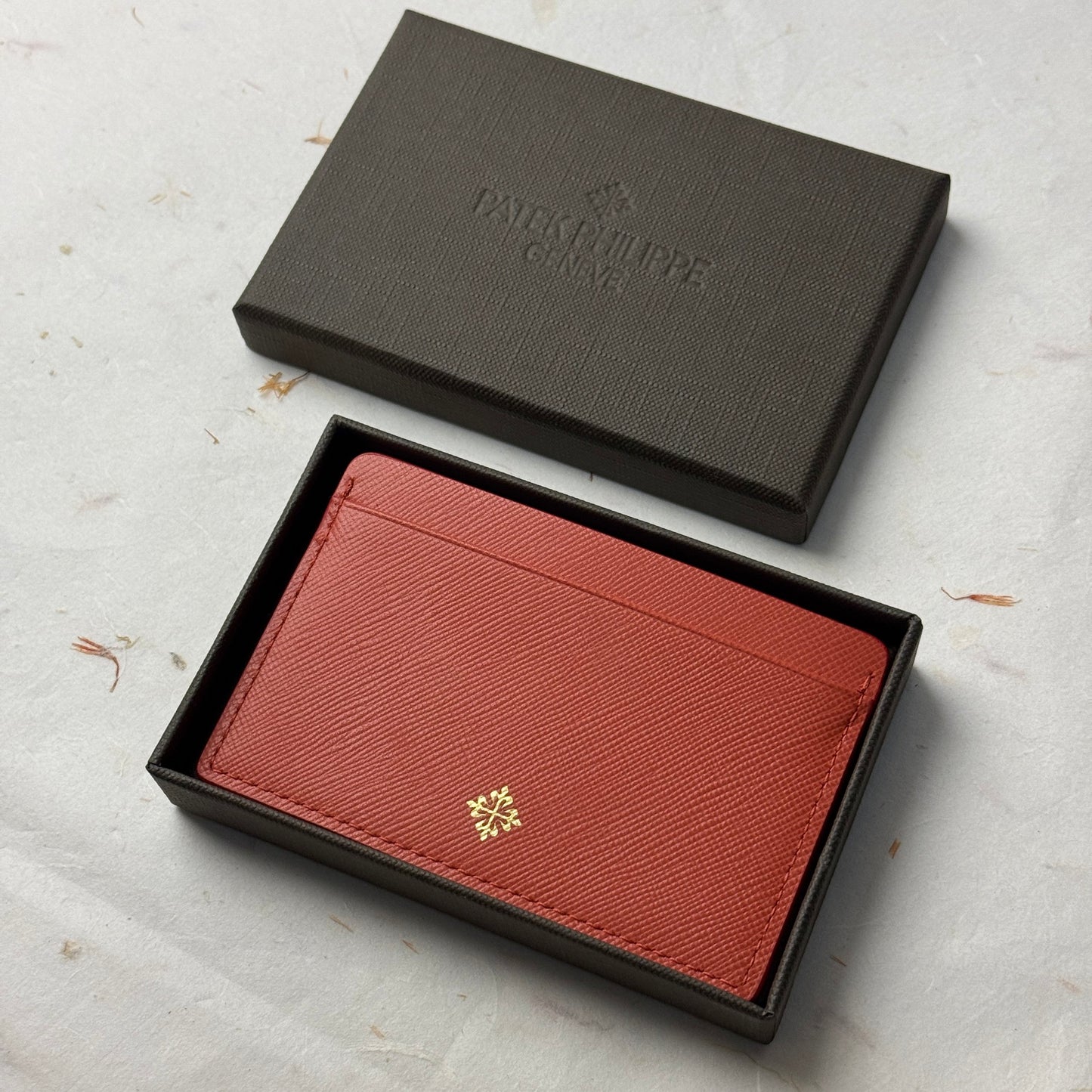 Patek Philippe Saffiano Leather Orange Cardholder For Vips | 2010 Edition