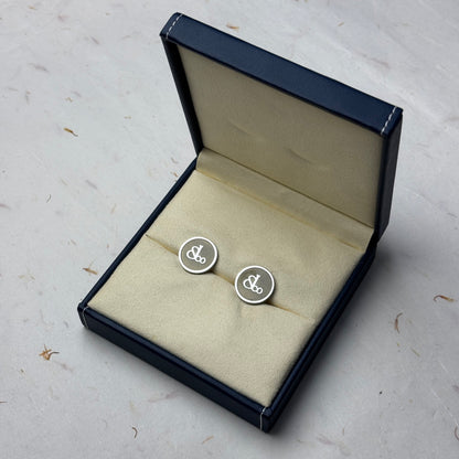 Jacob & Co Silver Radiant Cufflinks For Men | Stylish Addition To Your Wardrobe