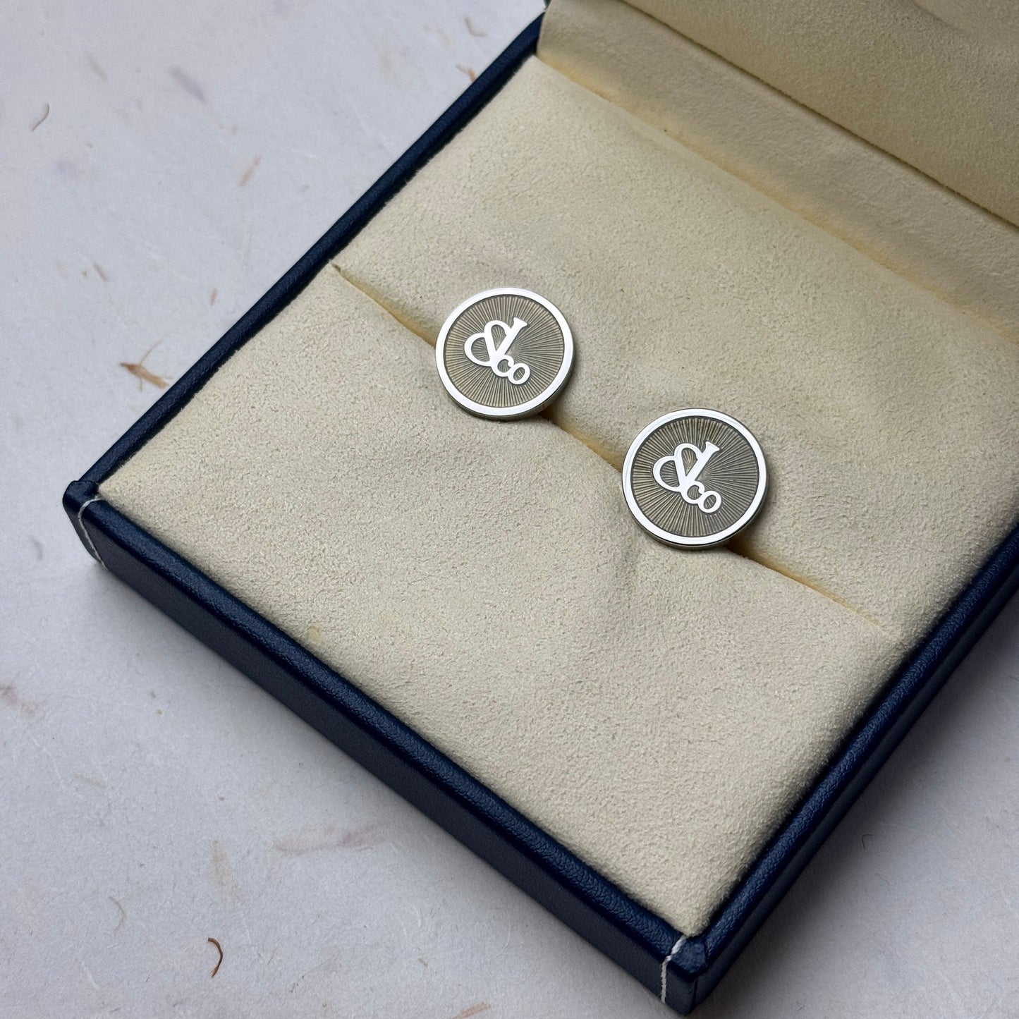 Jacob & Co Silver Radiant Cufflinks For Men | Stylish Addition To Your Wardrobe