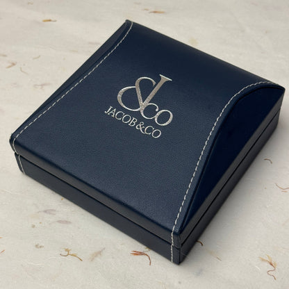 Jacob & Co Silver Radiant Cufflinks For Men | Stylish Addition To Your Wardrobe