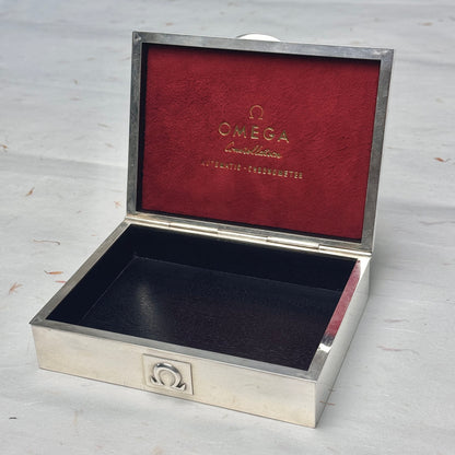 Vintage 925 Silver Watch Box For Omega Constellation Models | Classic Elegance