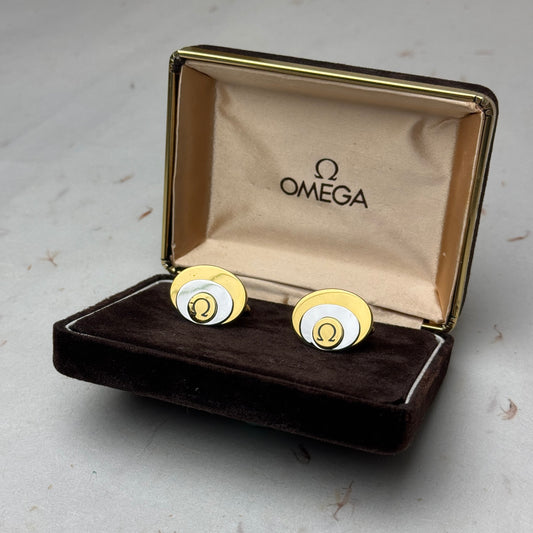 Omega Vintage Cufflinks In Gold & Silver | Classic Elegance For Collectors