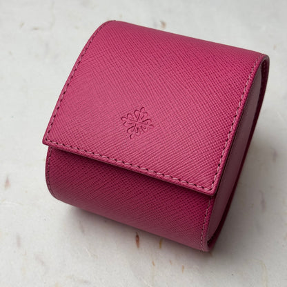 Patek Philippe Pink Leather Watch Travel Case For Calatrava | Elegant Storage Solution