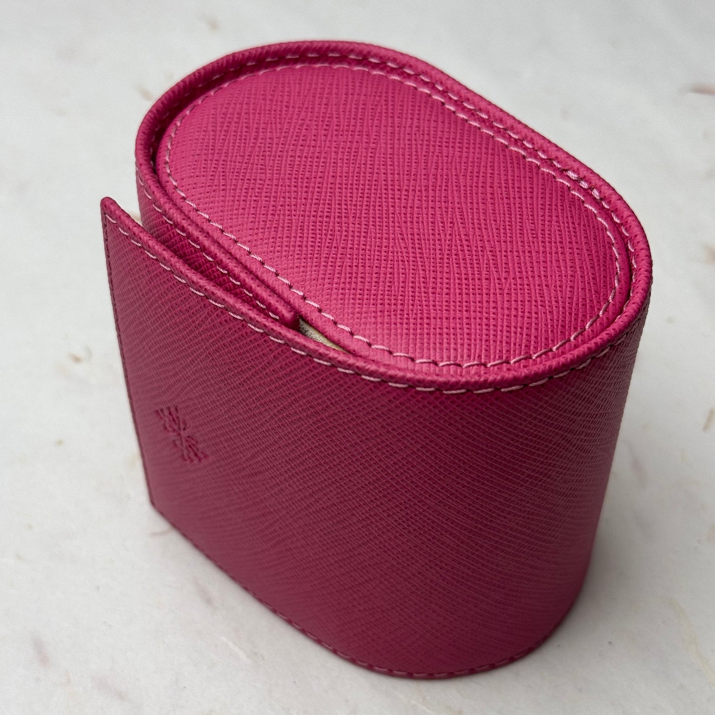 Patek Philippe Pink Leather Watch Travel Case For Calatrava | Elegant Storage Solution