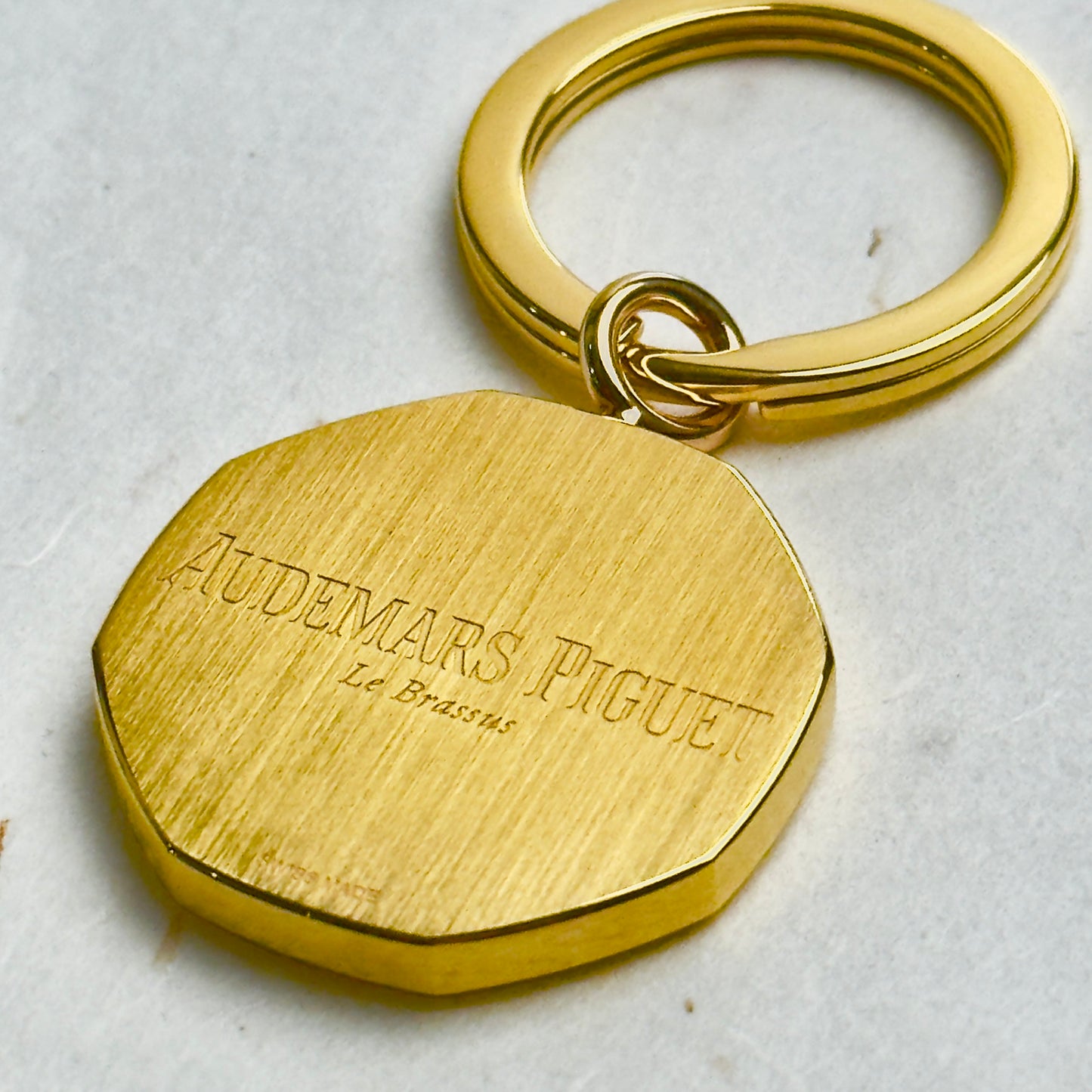 Blue And Gold Audemars Piguet Royal Oak Keyring For Luxury Accessories