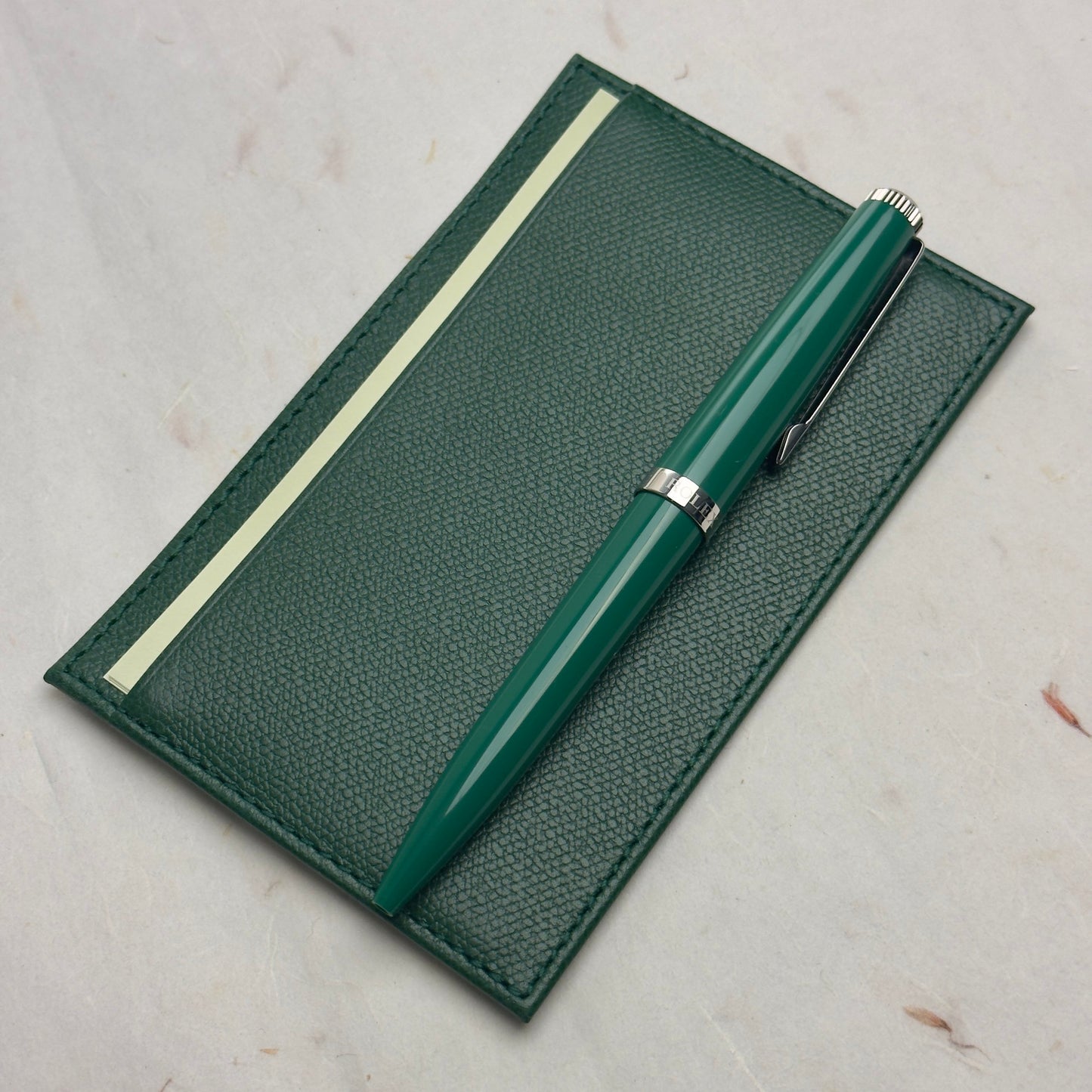 Rolex Green Pen And Notepad Set For Writing Enthusiasts | Luxury Stationery Gift