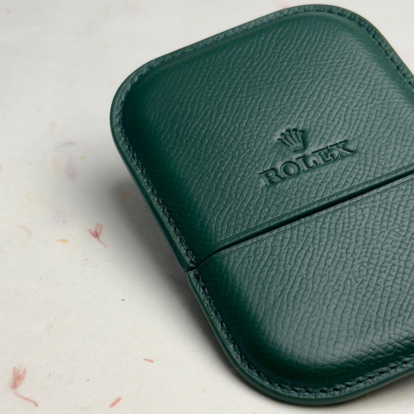 Rolex Dark Green Caviar Leather Cardholder For Vips | Exclusive Luxury Accessory