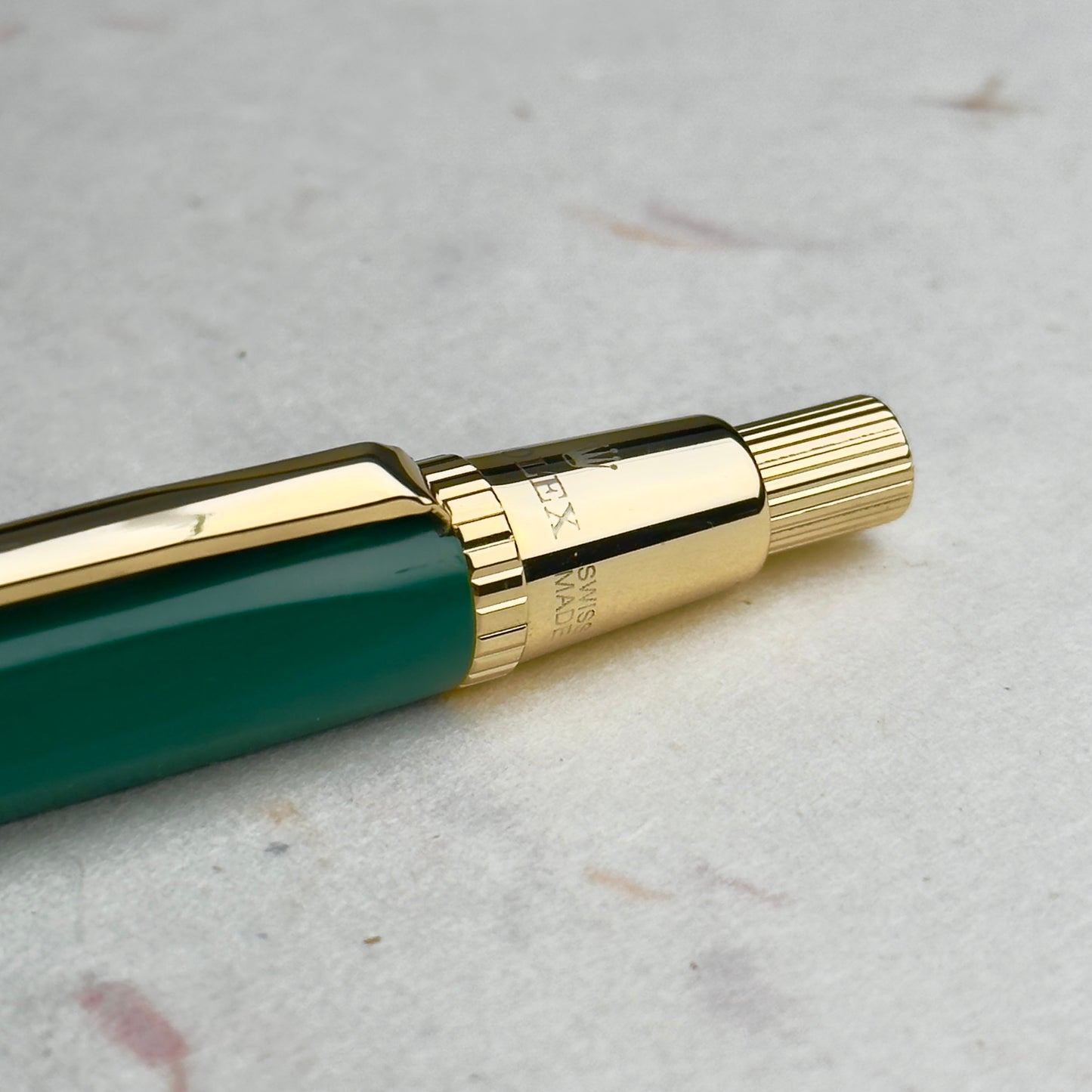 Rolex Dark Green Twist Ballpoint Pen For Vips | Swiss-Made Elegance