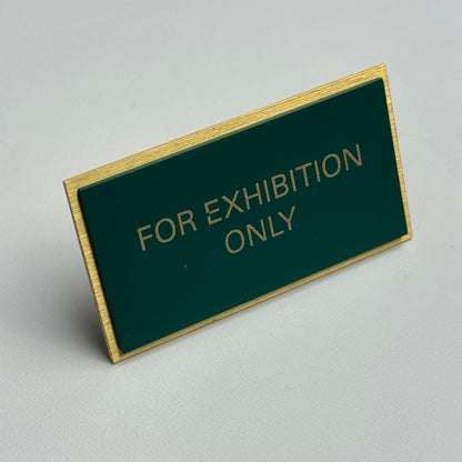 Rolex Display Plaque Tag For Exhibition Models | Authentic Rolex