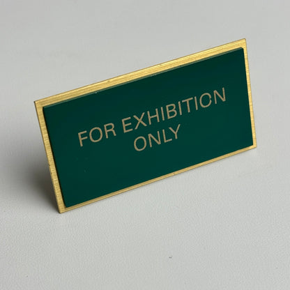 Rolex Display Plaque Tag For Exhibition Models | Authentic Rolex