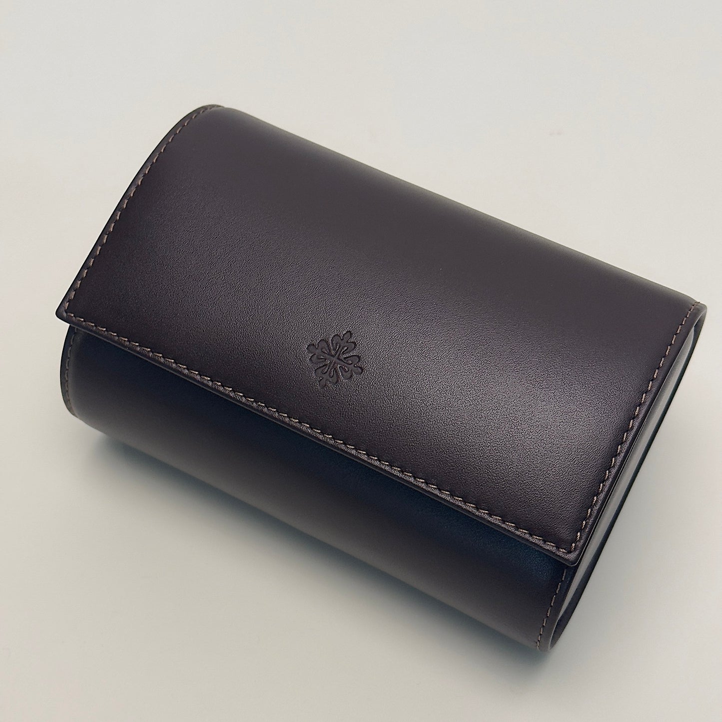 Patek Philippe Leather Watch Travel Case - Dark Brown Dual Holder | Prestige