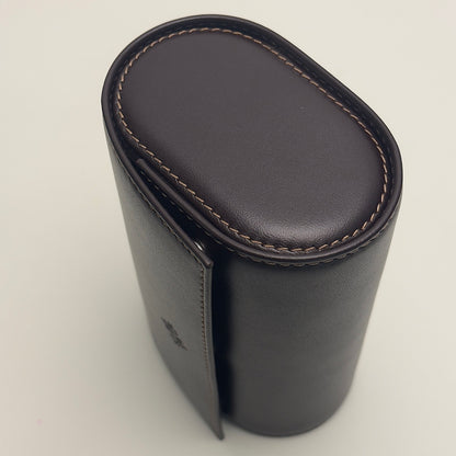 Patek Philippe Leather Watch Travel Case - Dark Brown Dual Holder | Prestige