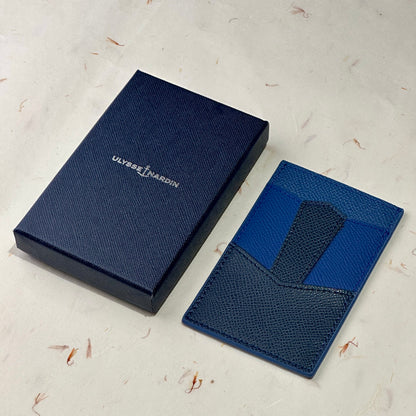 Azure Leather Cardholder For Elegant Storage | Ulysse Nardin