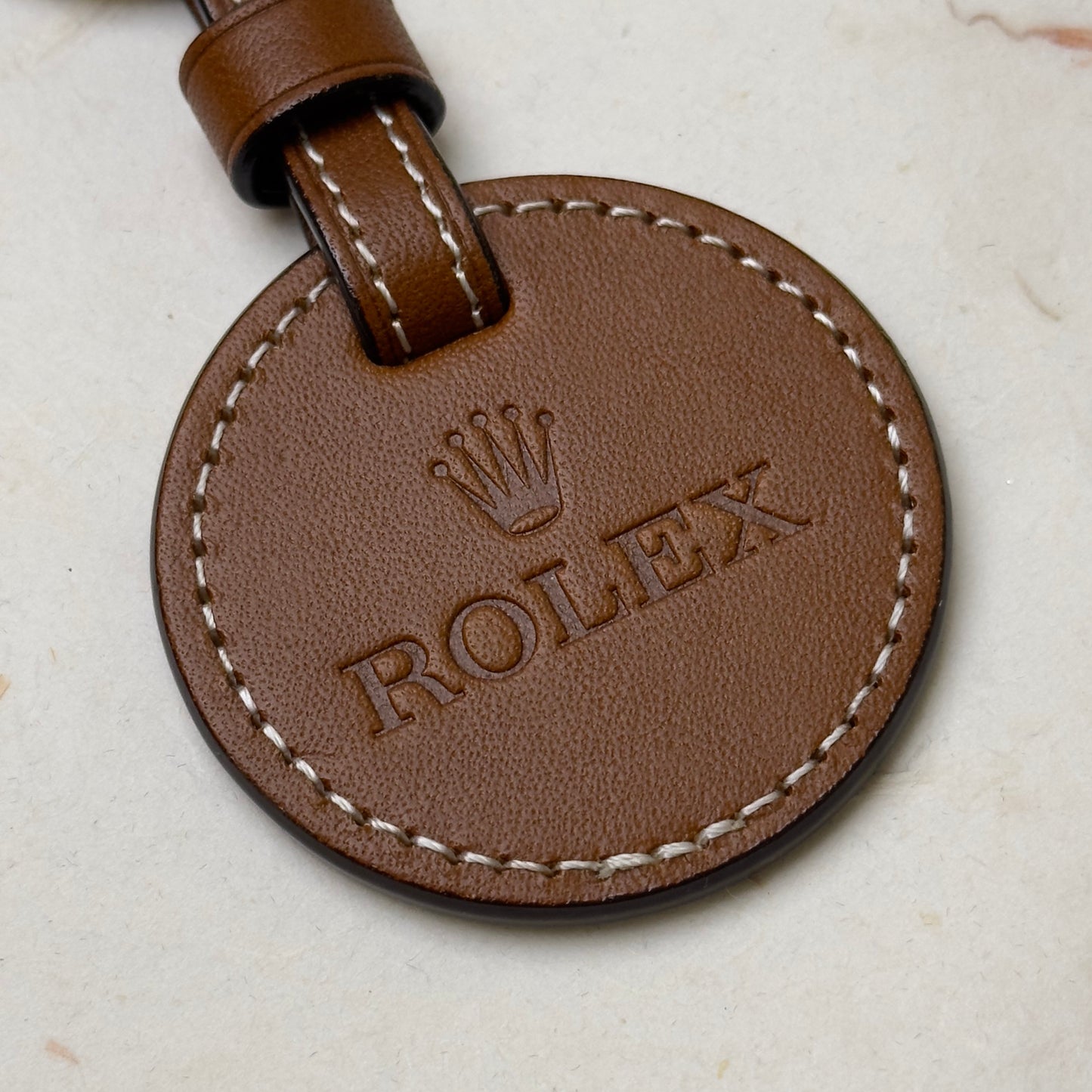 Rolex Brown Leather Keychain For Luxury Enthusiasts | Timeless Elegance And Craftsmanship