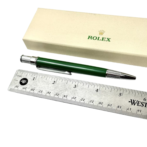 Rolex Emerald Oyster Ballpoint Click Pen For Vip Gift | Luxe Writing Instrument