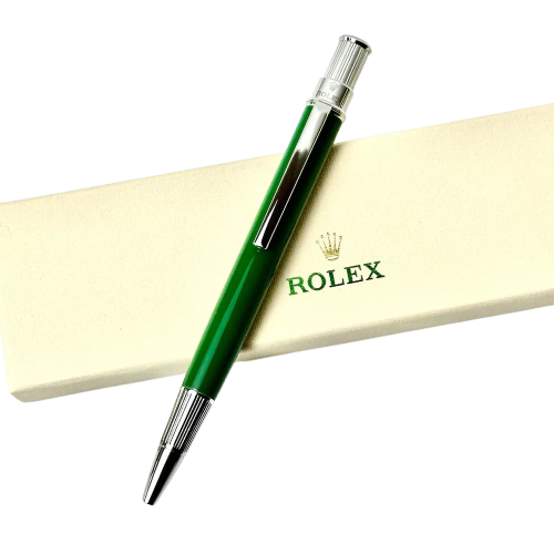 Rolex Emerald Oyster Ballpoint Click Pen For Vip Gift | Luxe Writing Instrument