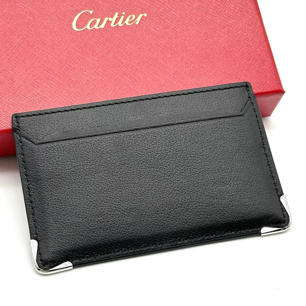 Cartier Black Calfskin Cardholder For Must De Cartier Wallet | Ad Vip Gift