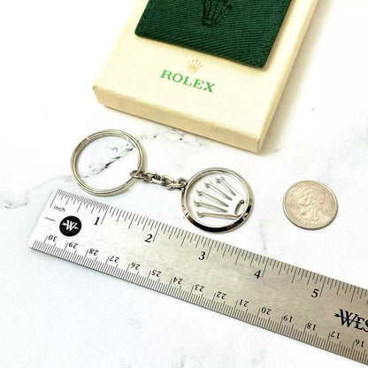 Rolex Stainless Steel Crown Keychain Titanium Keyring | Gift For Ad Vip