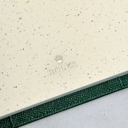 Verdant Green Leather Journal Notebook For Rolex Ad Vip Gift