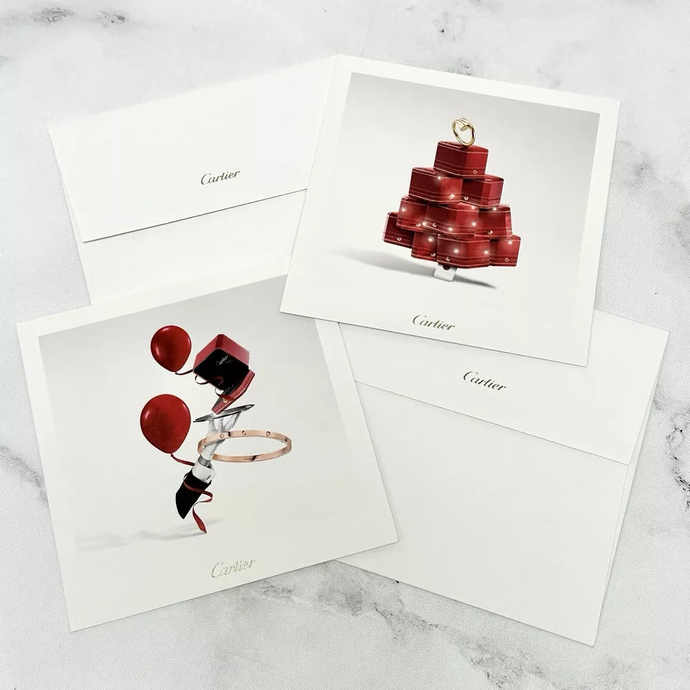 Cartier Love Christmas Cards Set Of 2 | Limited Edition Holiday Gift