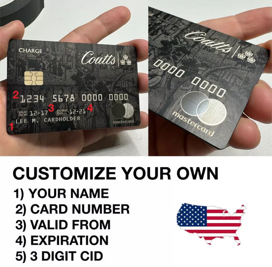 Coutts Silk Custom Chip + Stripe Charge Card For Collectors | Royal Mastercard