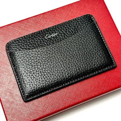 Cartier Signature Cardholder Black Calfskin Leather Wallet For Vip Gift | Luxurious Minimalist Accessory