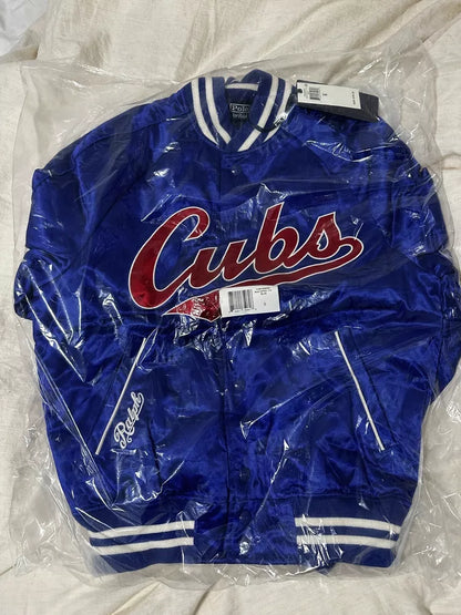 Ralph Lauren Chicago Cubs Royal Blue Baseball Jacket For True Fans | Size Small