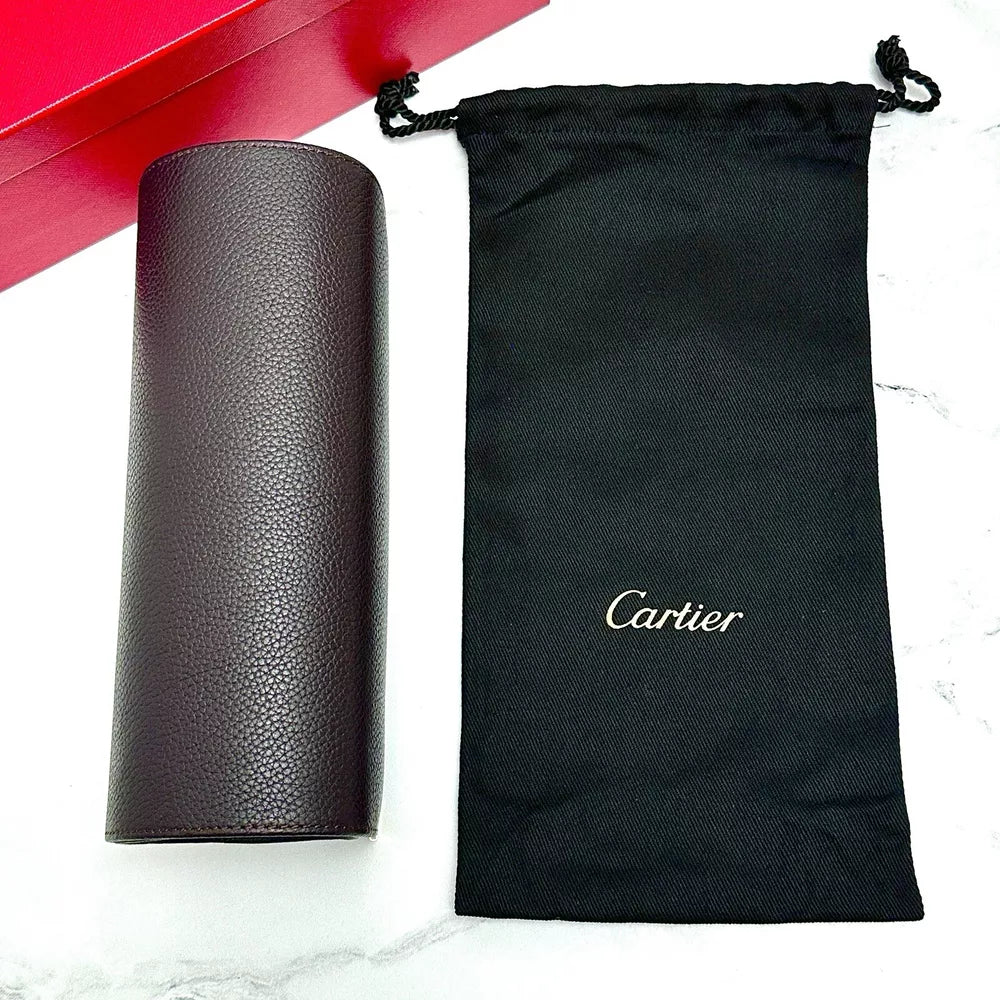 Cartier Black Calfskin Travel Watch & Jewelry Case For Vip Gifts | Elegant Storage Solution