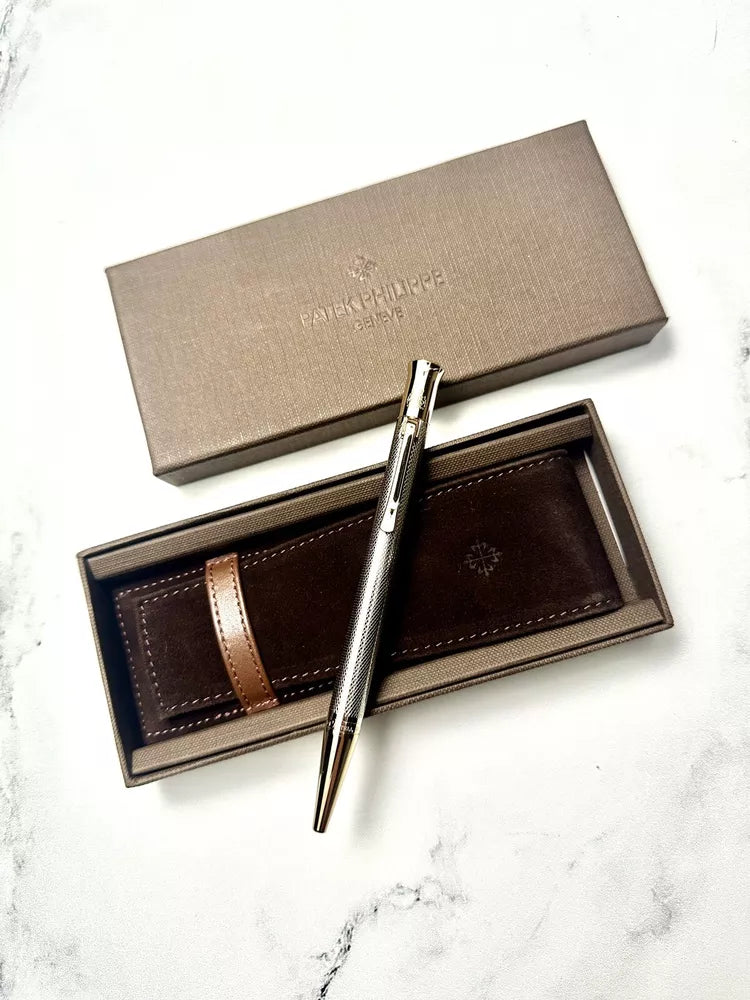 Patek Philippe Silver Weave Pen By Graf Von Faber Castell | Exquisite Writing Instrument