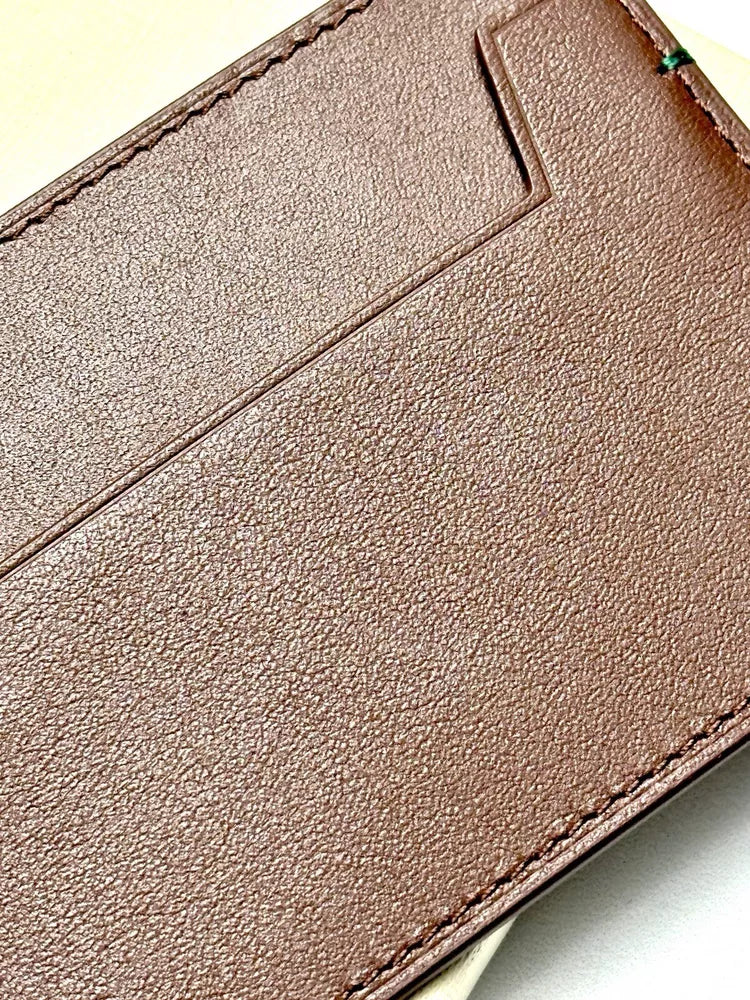 Rolex Brown Leather Cardholder Wallet For Cards | Sophisticated Accessory For Luxury Enthusiasts