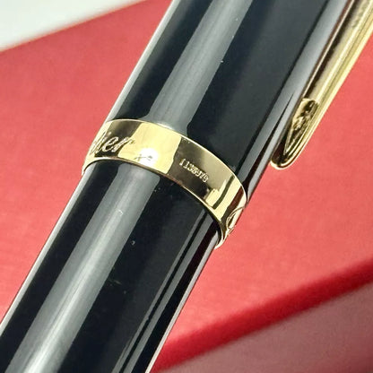 Cartier Black Gold Composite Rollerball Pen For Executives | Vip Gift