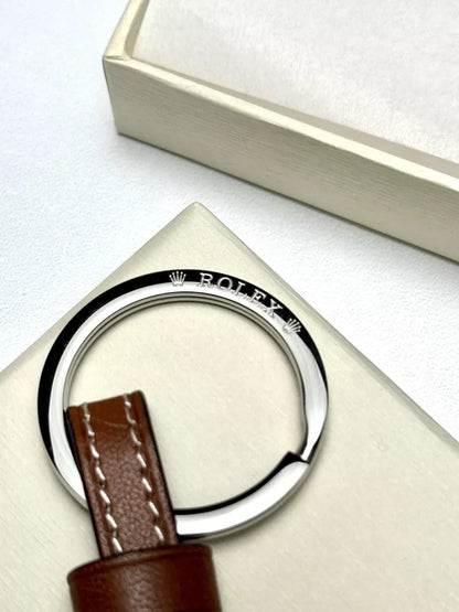 Rolex Brown Leather Keychain For Ad Vip Gift | Heritage