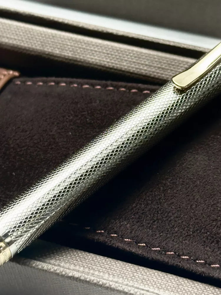 Patek Philippe Silver Weave Pen By Graf Von Faber Castell | Exquisite Writing Instrument