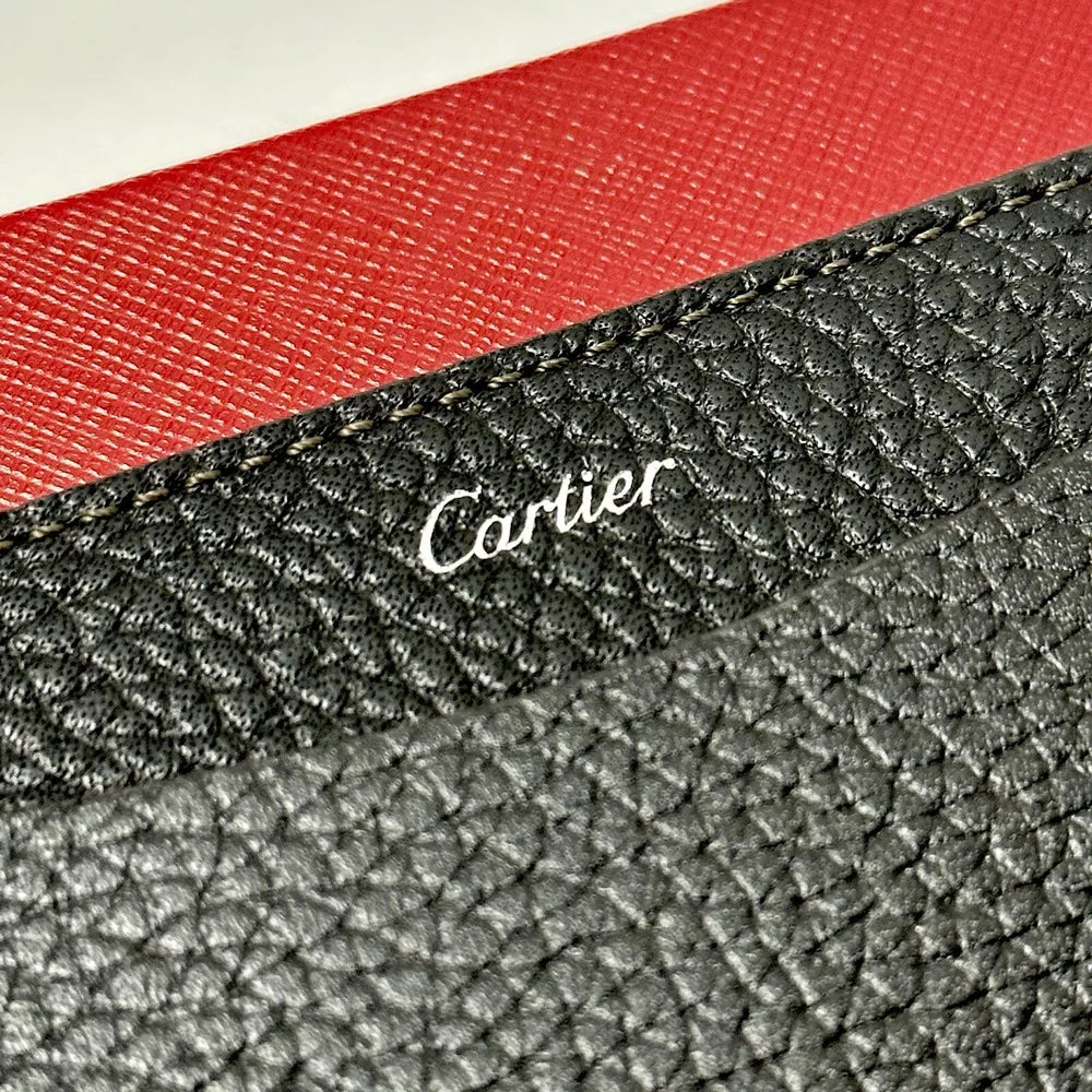 Cartier Signature Cardholder Black Calfskin Leather Wallet For Vip Gift | Luxurious Minimalist Accessory