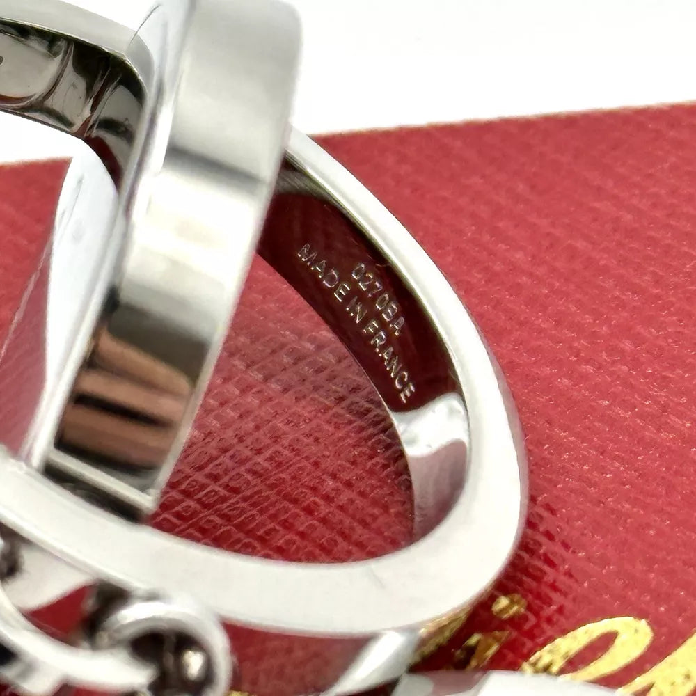 Cartier Silver Rotating Hallmark Keychain For Ad Vip Gift | Refined Luxury Keyring