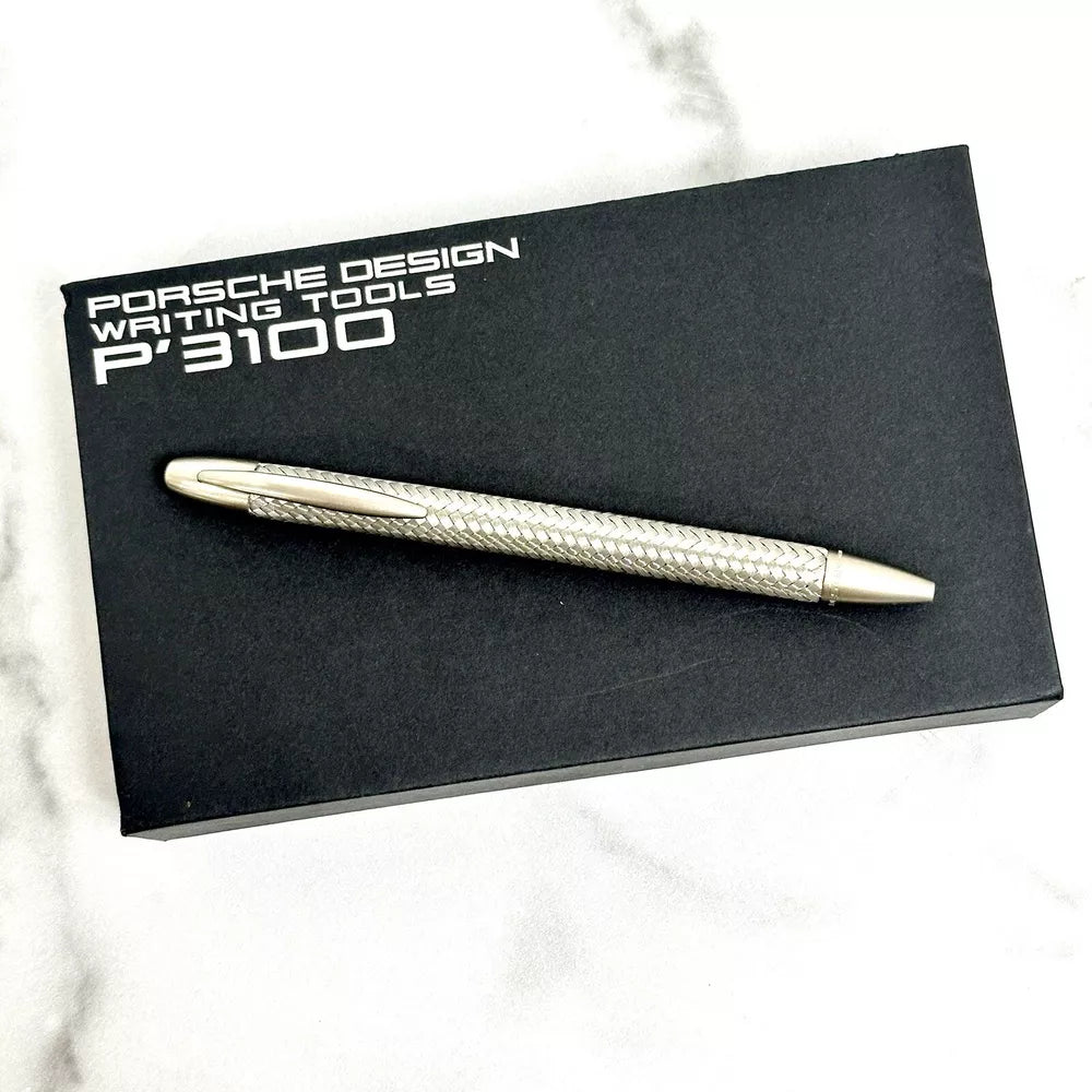 Porsche Design Tec Flex P3100 Braided Weave Ballpoint Pen For Collectors | Luxury Gift