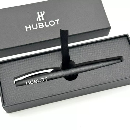 Hublot Brushed Black Steel Rollerball Pen For Professionals | Ad Vip Gift