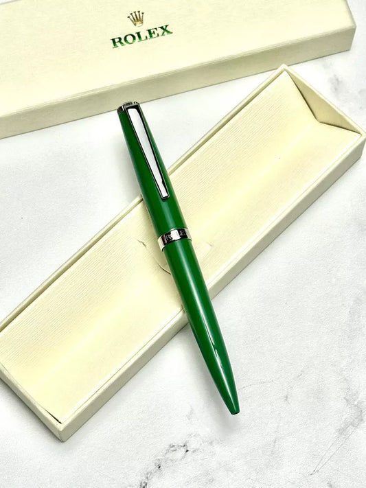 Rolex Green Emerald Twist Ballpoint Pen For Vip Gift