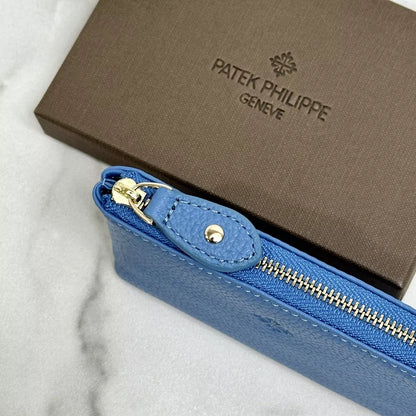 Patek Philippe Azure Blue Leather Pouch For Vip Gifts | Luxe Accessories