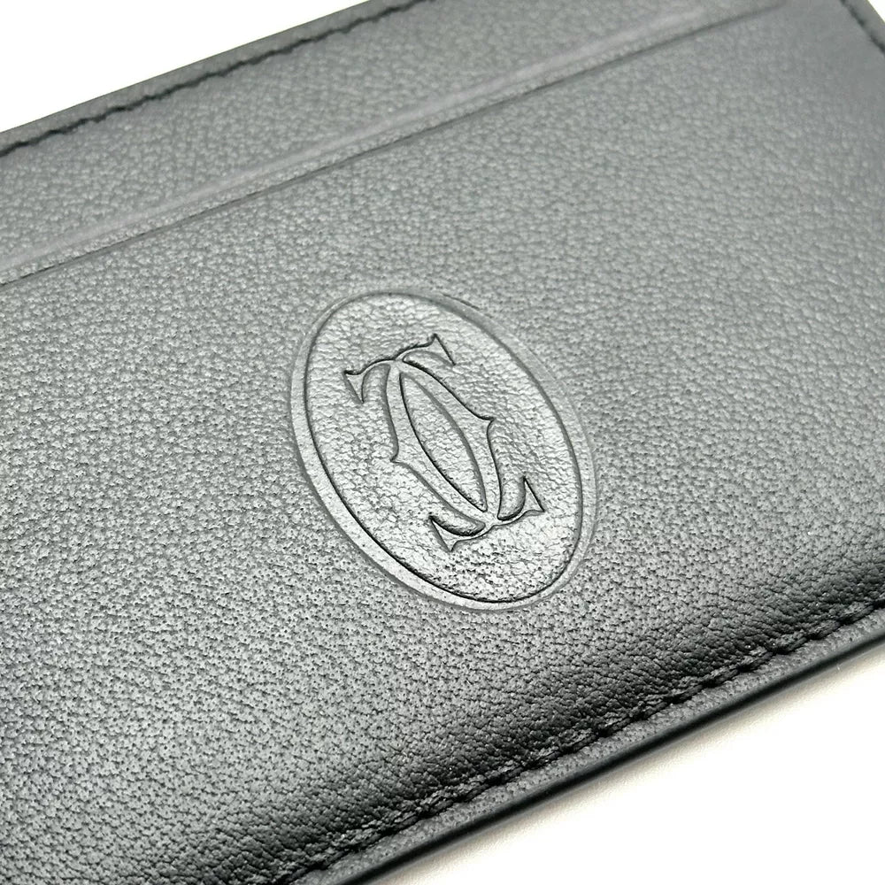 Cartier Black Calfskin Cardholder For Must De Cartier Wallet | Ad Vip Gift