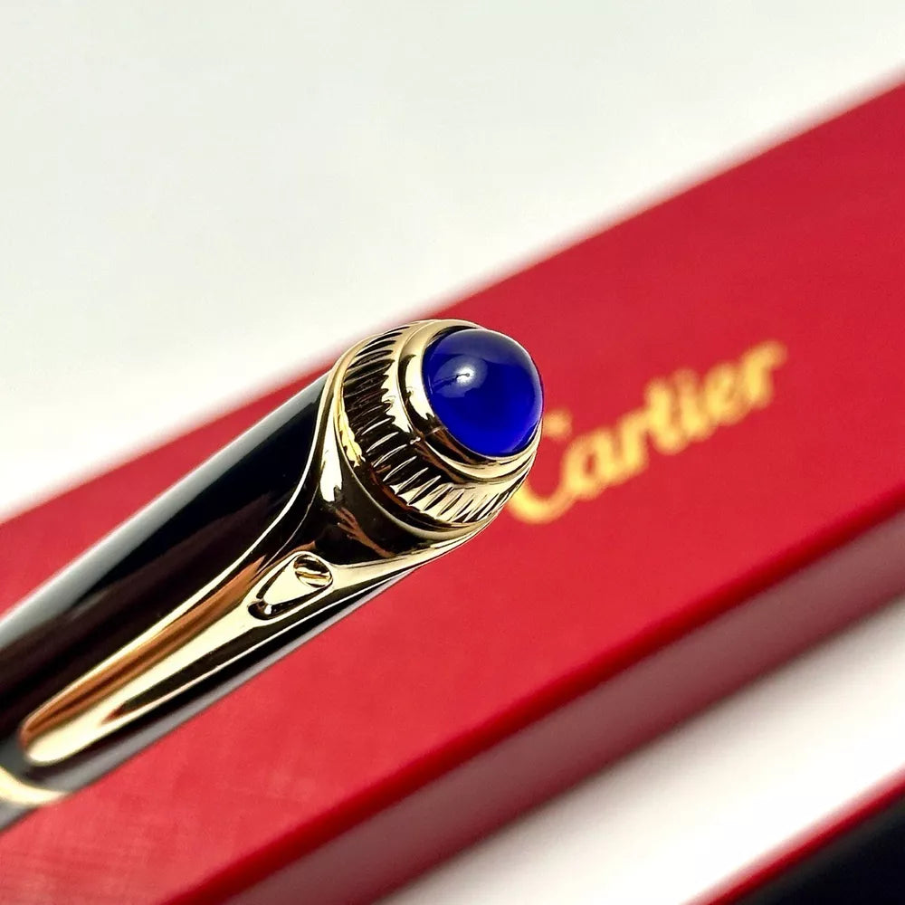 Cartier Black Gold Composite Rollerball Pen For Executives | Vip Gift