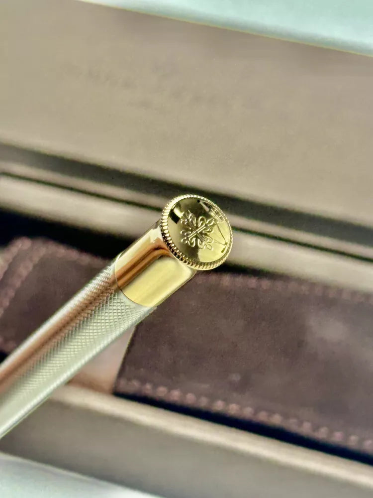 Patek Philippe Silver Weave Pen By Graf Von Faber Castell | Exquisite Writing Instrument