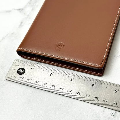 Rolex Geneva Brown Leather Journal Notebook For Executives | Sophisticated Ad Vip Gift